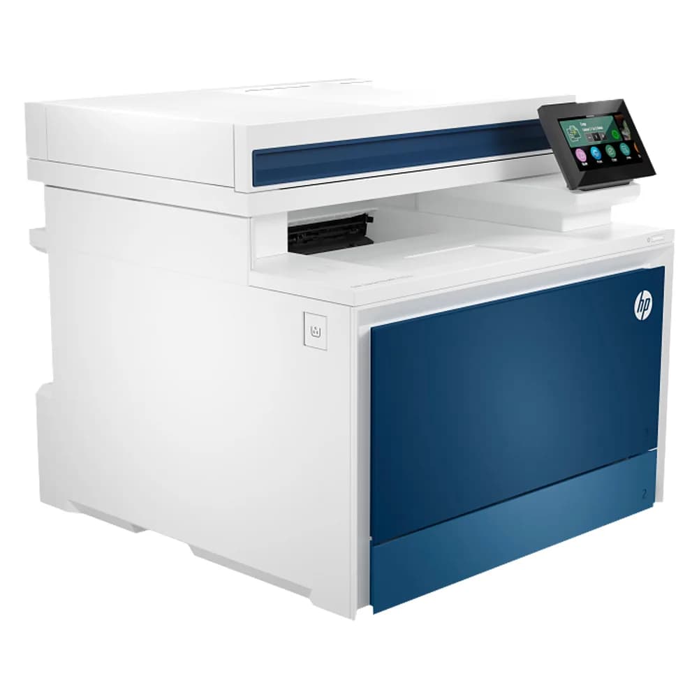 پرینتر لیزری رنگی چندکاره اچپی مدل LaserJet Pro MFP 4303fdn، سایز چاپ A4 با چاپ دورو خودکار، سرعت چاپ تا 35 برگ در دقیقه، فیدر خودکار 50 برگی، اسکن با رزولوشن 1200×1200 DPI و اتصال LAN و USB-A — تصویر ۲