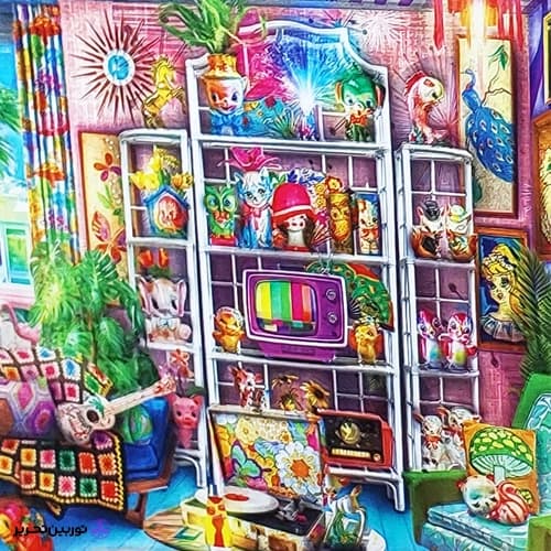 پازل 1000 قطعه Disco Retro Sunroom کینگ — تصویر ۲