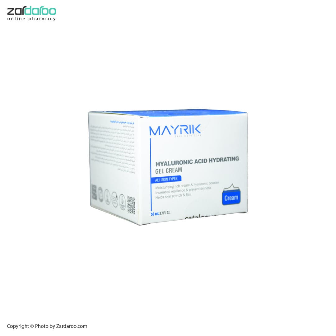 ژل کرم آبرسان حاوی هیالورونیک اسید میریک Mayrik