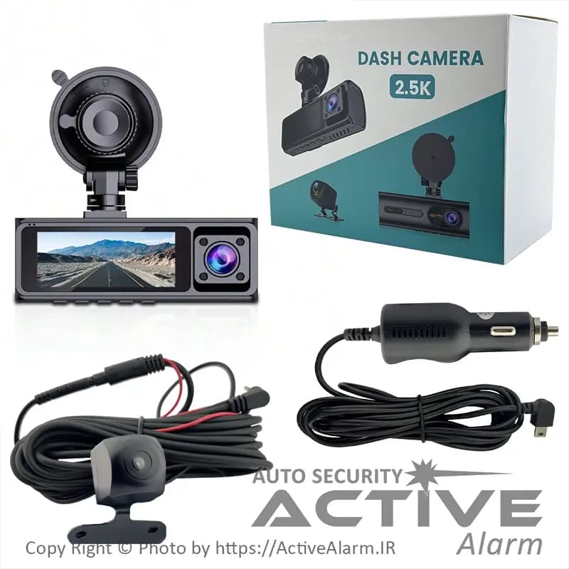 دوربین ثبت وقایع خودرو مدل 3CHs-WiFi مجهز به سه دوربین