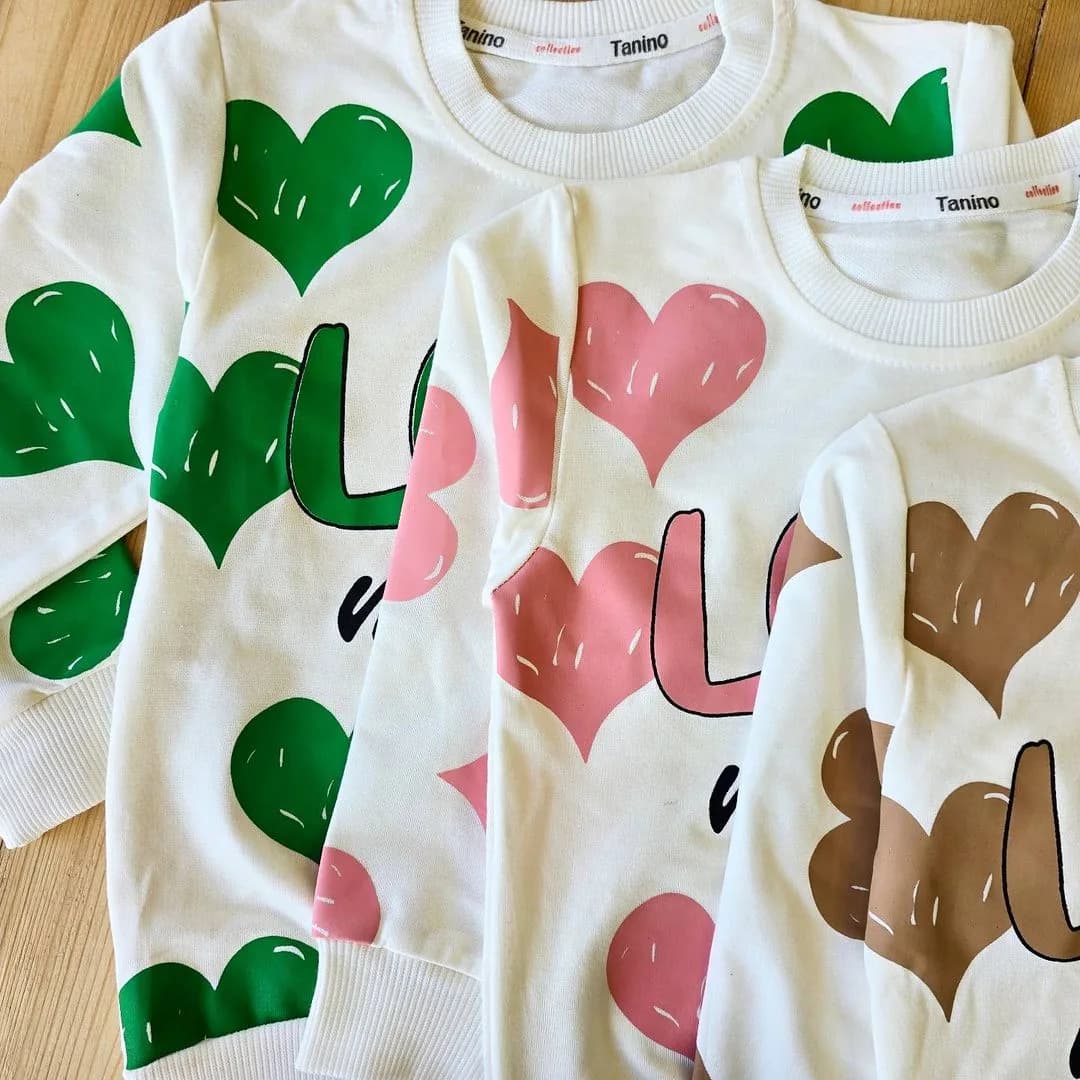 بلوز شلوار قلب Love me more کد 3649 — تصویر ۲
