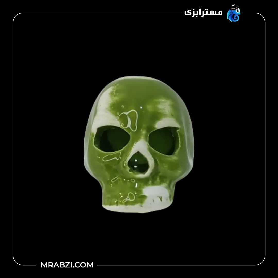 سفال رنگی اسکلت کوچک مدل mr46 — تصویر ۵
