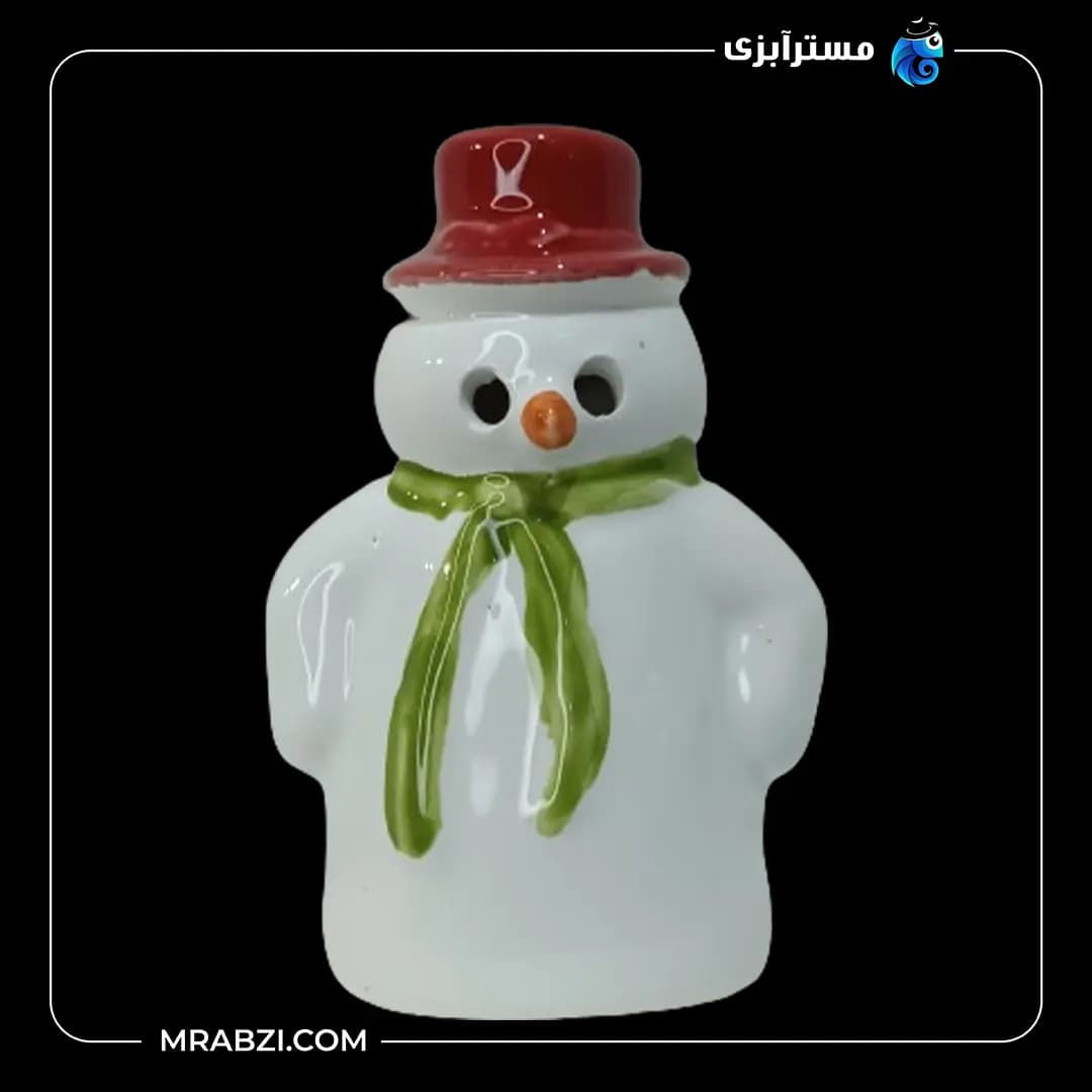 سفال رنگی آدم برفی مدل Mr45