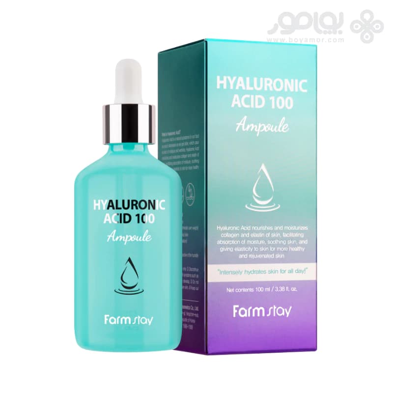 آمپول آبرسان فارم استی مدل 100 HYALURONIC حجم 100 میل — تصویر ۲