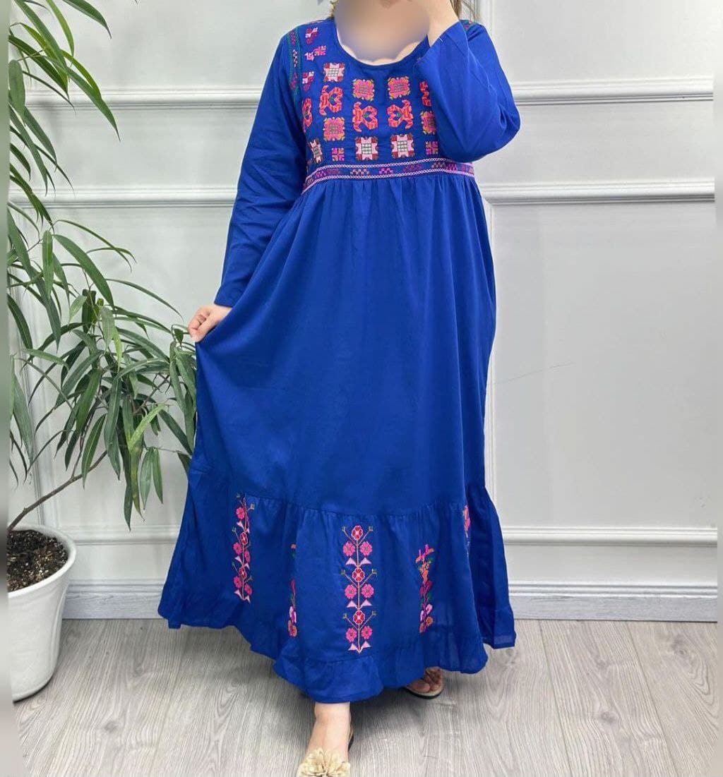 پیراهن ساحلی گلدوزی وسوزندوزی وارداتی/کد6502 — تصویر ۶