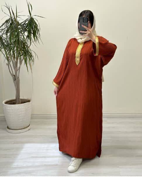 ساحلی کفتان طلاکوب کراش خانومانه/کد6495 — تصویر ۵
