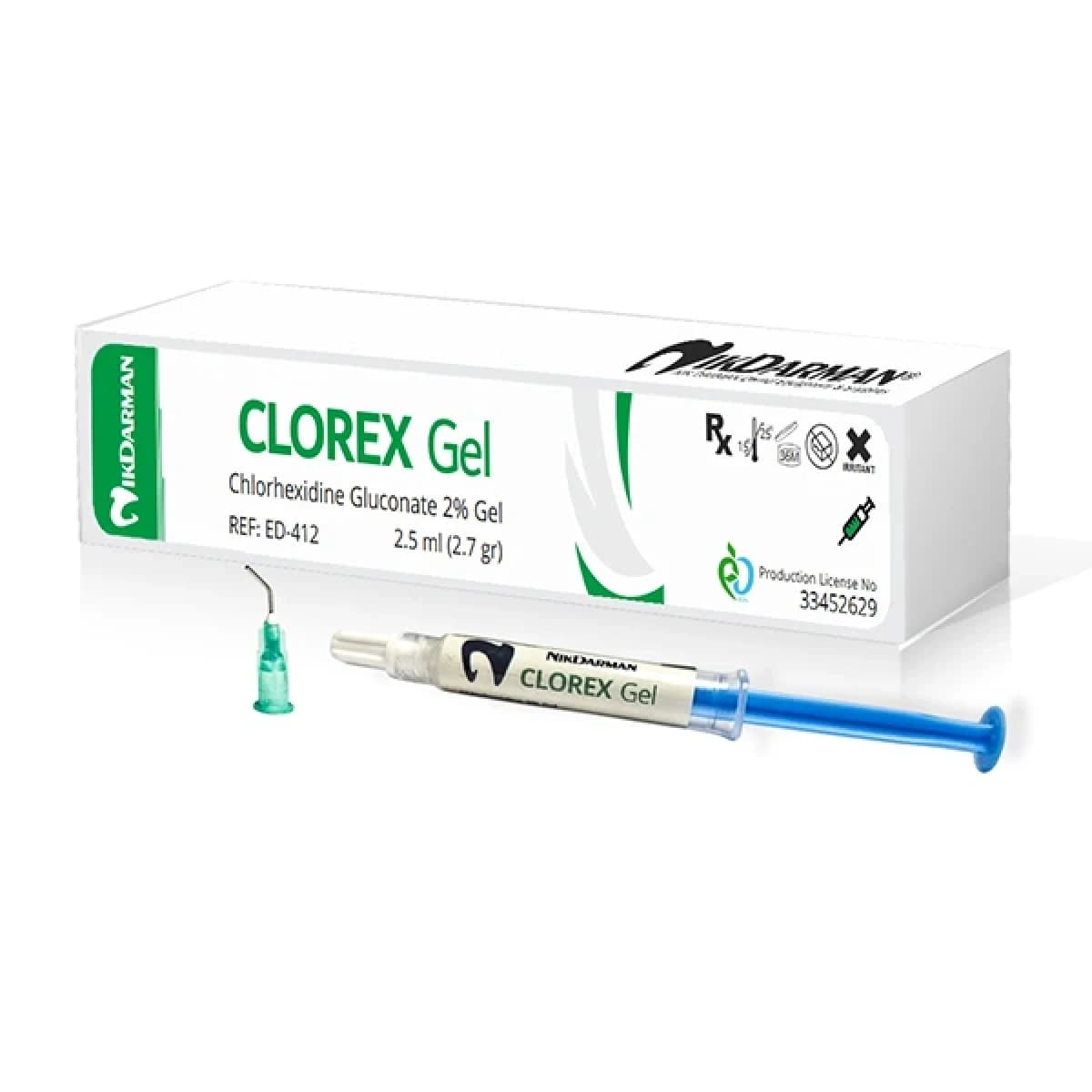 ژل کلرهگزیدین گلوکونات نیک درمان | Clorex Gel Chlorhexidine Gluconate 2%