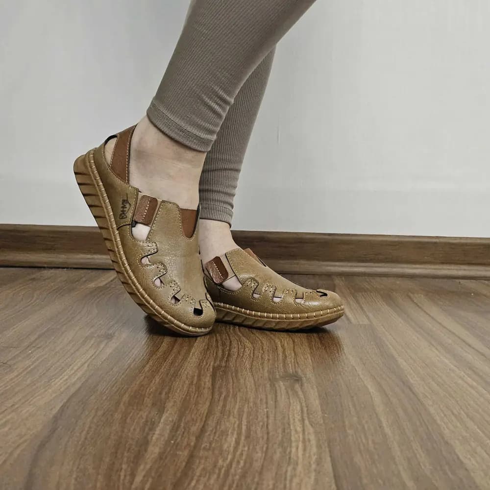 کفش طبی زنانه و دخترانه با کفی راحتی دور دوخت- کد بهار مدل صبا باز