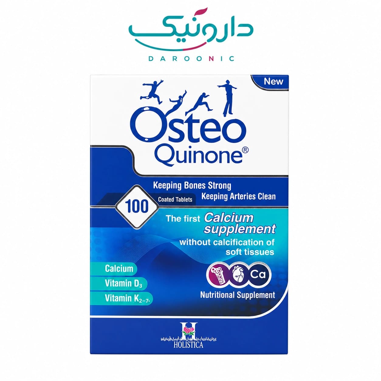قرص استئوکینون هولیستیکا 100 عددی Holistica Osteo Quinone 100 Tablets
