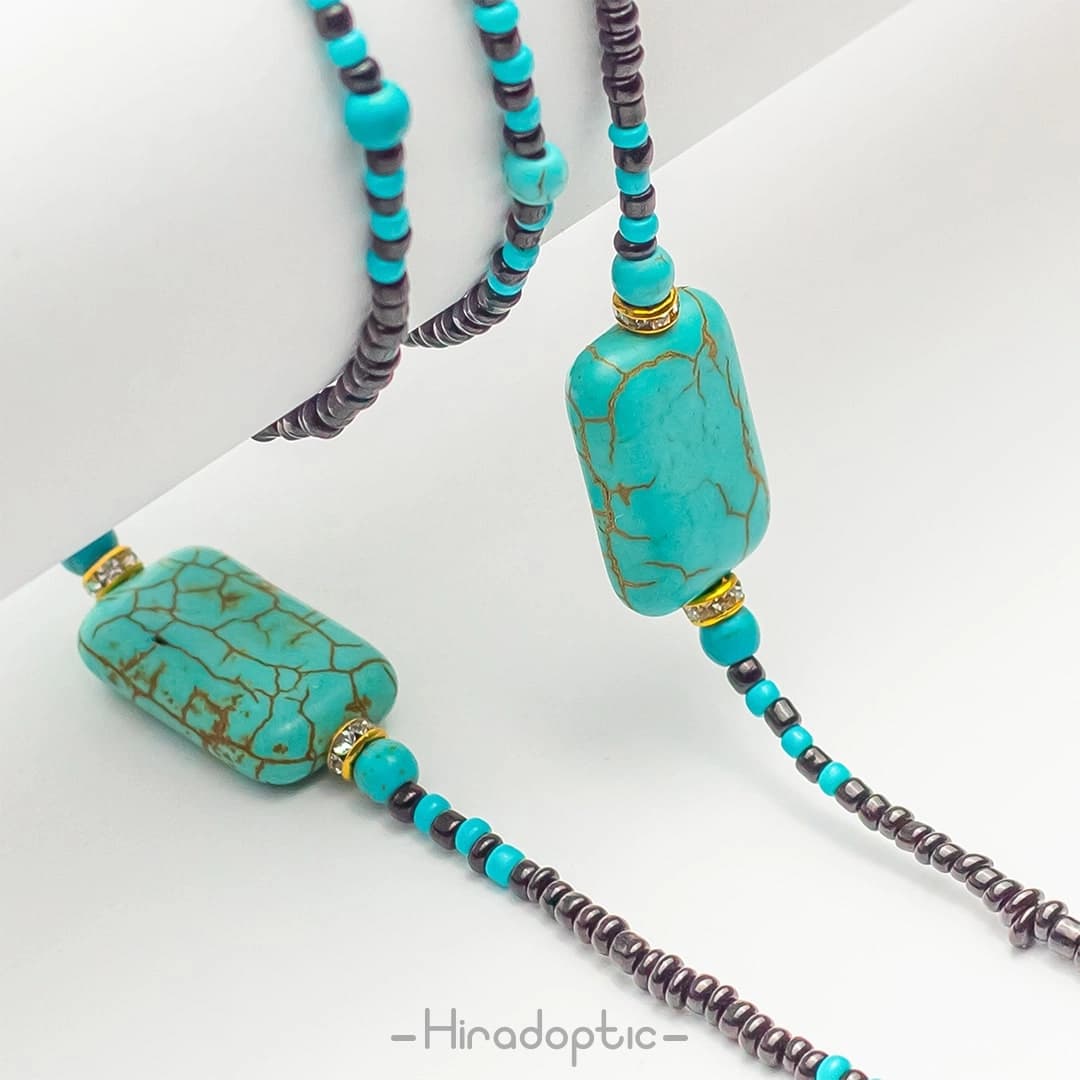 بند عینک طرح سنگ فیروزه 01</br><span>Glasses Strap AGS-01</span> — تصویر ۲
