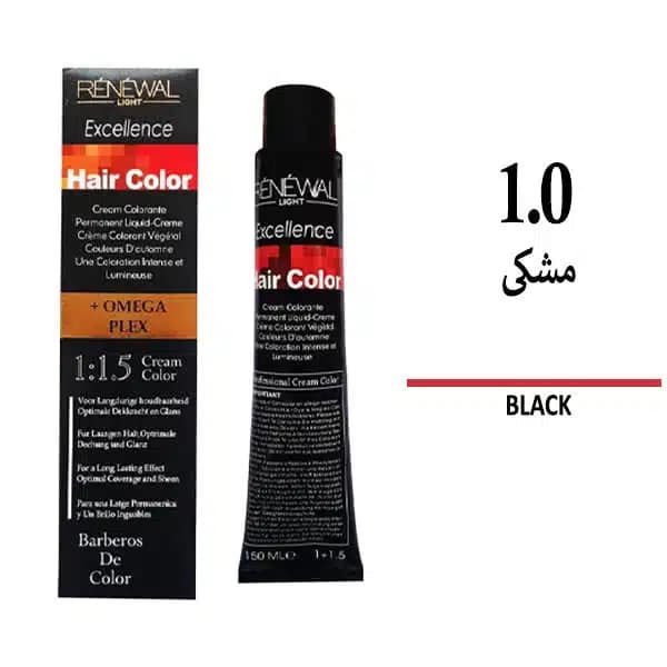 رنگ مو رنوال مشکی BLACK 1/0