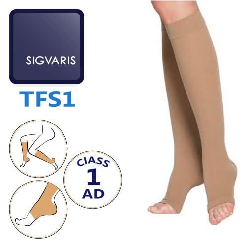 جوراب واریس نازک زیر زانو701 سیگواریس سوئیس مدل Sigvaris TFS1 AD – کلاس فشار 1 – کد 647
