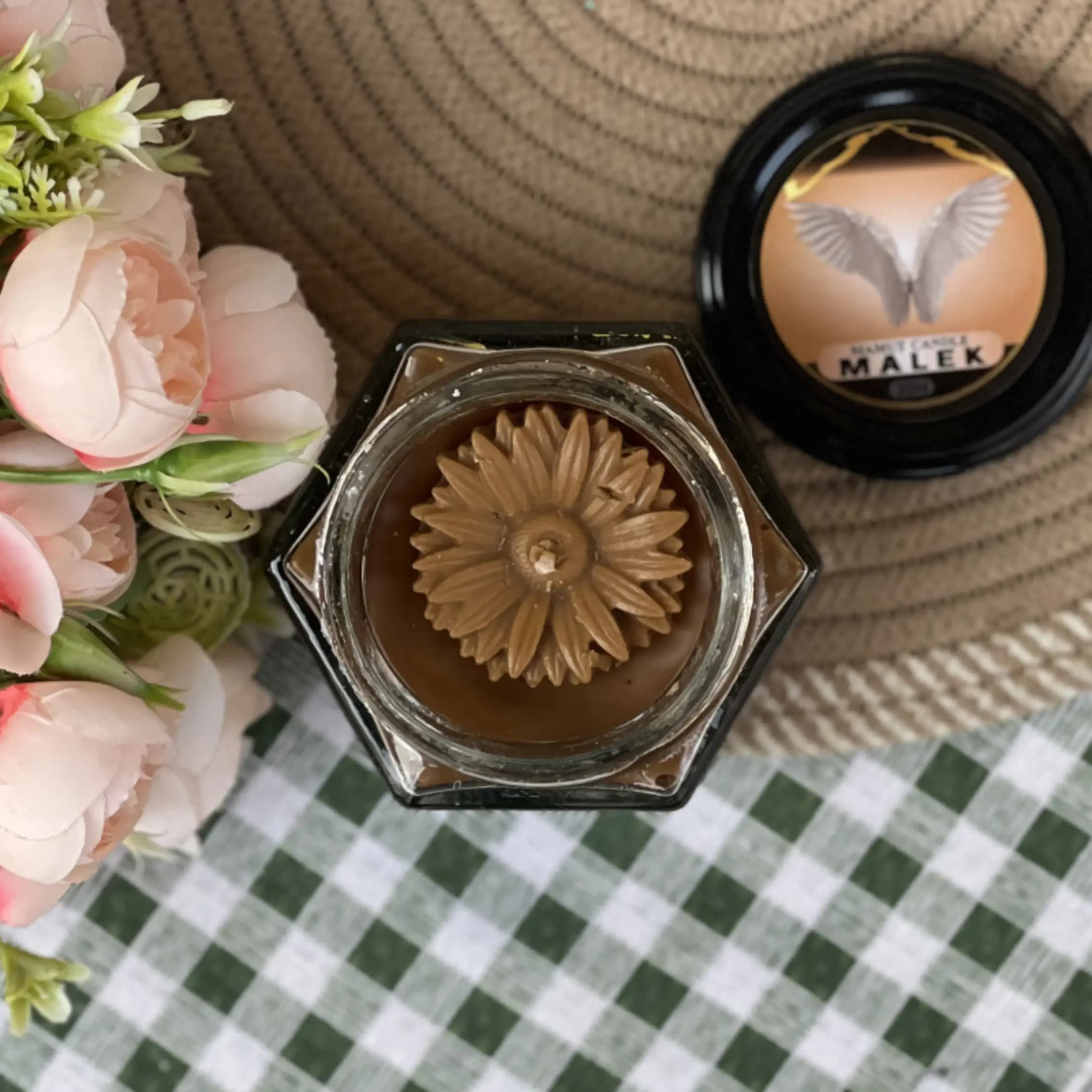 شمع عطری لیوانی بزرگ دارچین — تصویر ۲