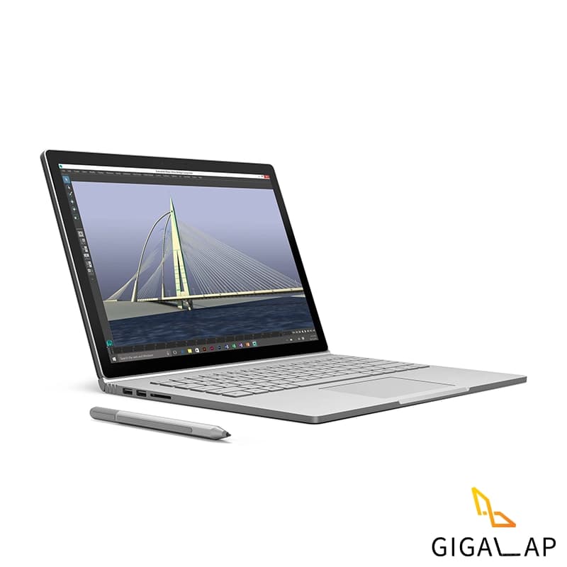 لپ تاپ استوک مهندسی SURFACE BOOK 1 مدل I5-6300U 8GB 128GB SSD INTEL HD 520 13.5″ INCH — تصویر ۵