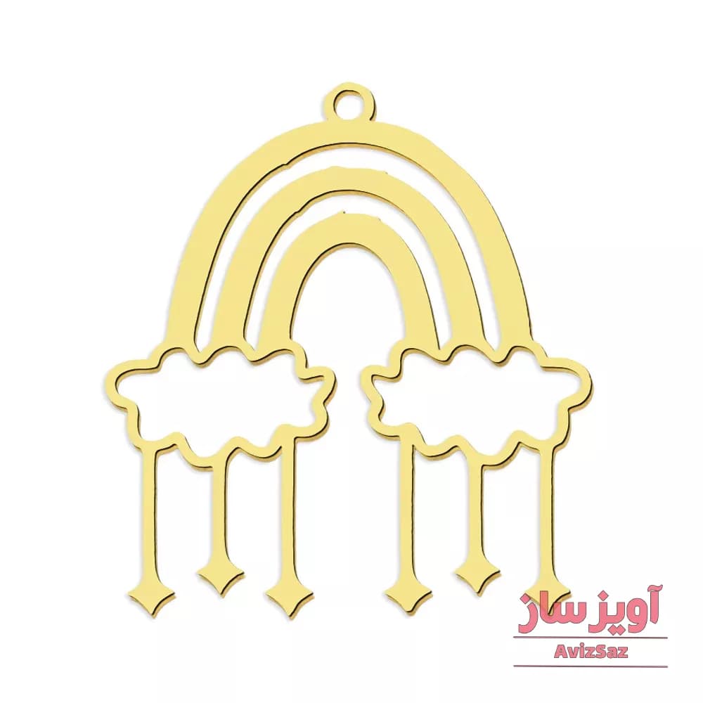 گردنبند رنگین کمان و ابر کد 101419