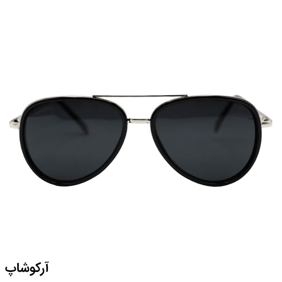 عینک آفتابی LACOSTE با فریم خلبانی، رنگ مسی و قهوهای، دسته فنردار و لنز قهوهای تیره و پلاریزه مدل L815 — تصویر ۱۰
