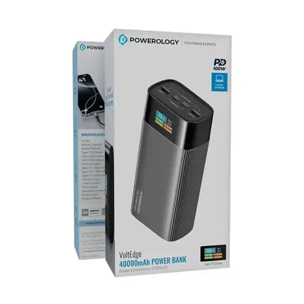 پاوربانک 40000 هزار 145 وات پاورولوژی مدل Powerology VoltEdge PPBCHA87GY — تصویر ۳