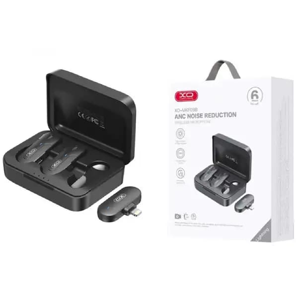 میکروفون بی سیم یقه ای لایتنینگ ایکس او مدل XO MKF09B ANC Noise Reduction Lightning Wireless Microphone — تصویر ۶