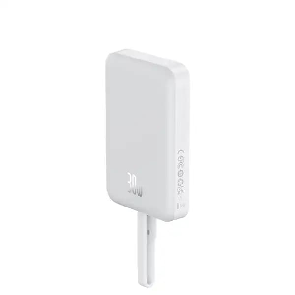 پاوربانک 10000 هزار 30 وات بیسوس مدل Baseus Magnetic With Built-in USB-C Cable — تصویر ۵