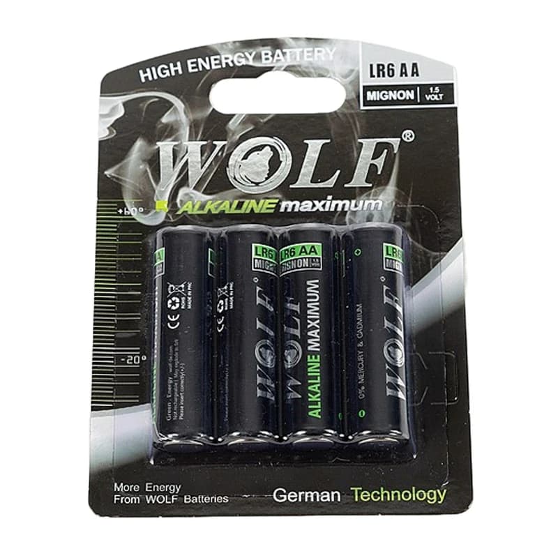 باتری قلمی 4 تایی آلکالاین MAXIMUM WOLF