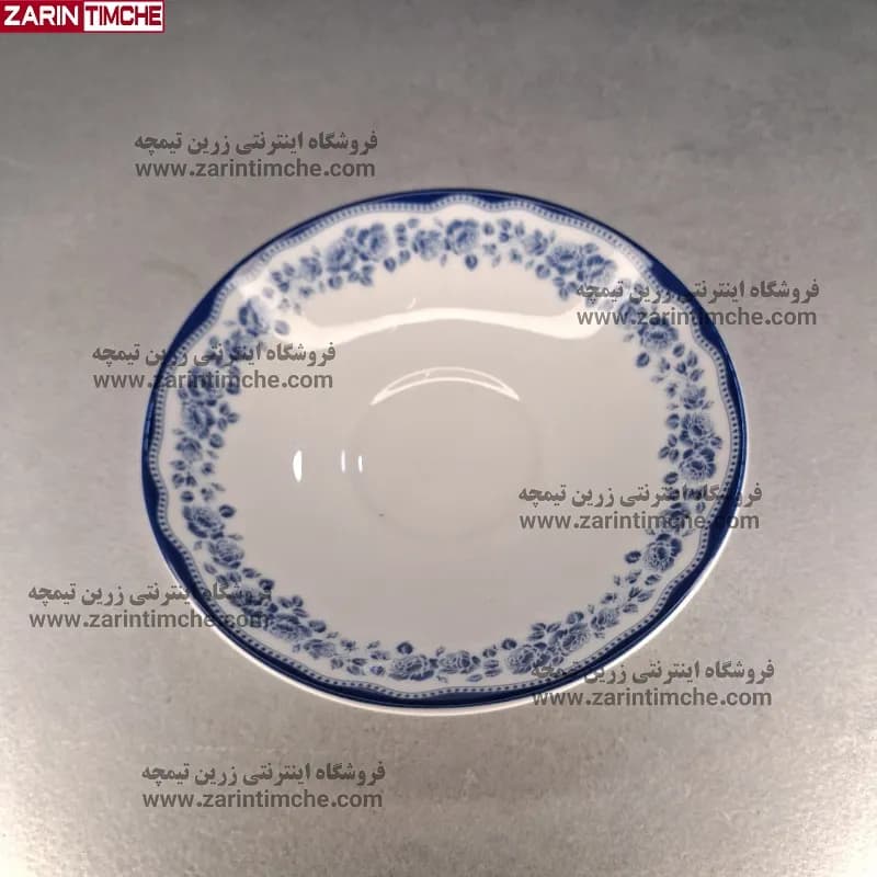 نعلبکی زیر استکانی چینی زرین مدل ماهور