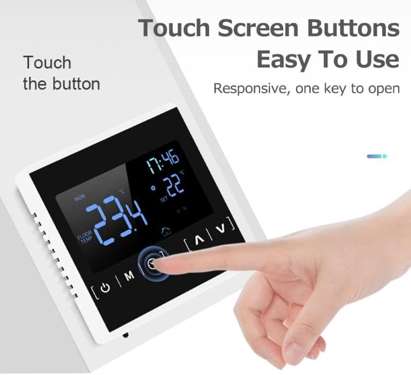 کنترلر گرمایش از کف ترموستات WIFI مدل MH-1822D — تصویر ۴