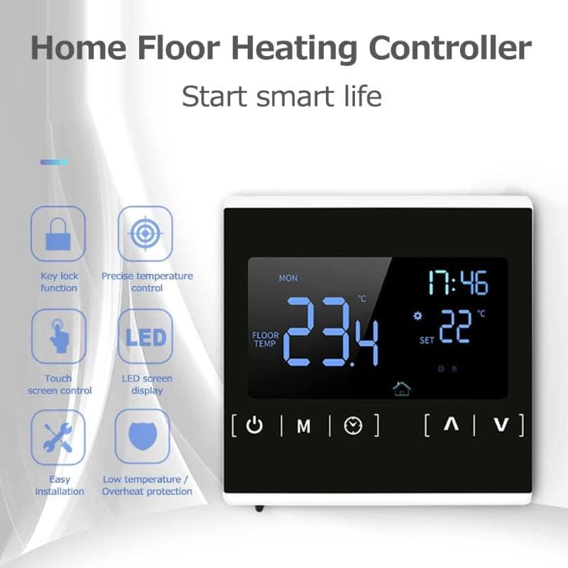 کنترلر گرمایش از کف ترموستات WIFI مدل MH-1822D — تصویر ۲