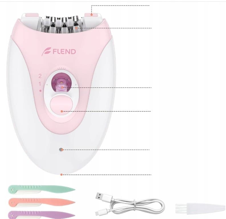 اپیلاتور شارژی زنانه FLEND KD-216 — تصویر ۳