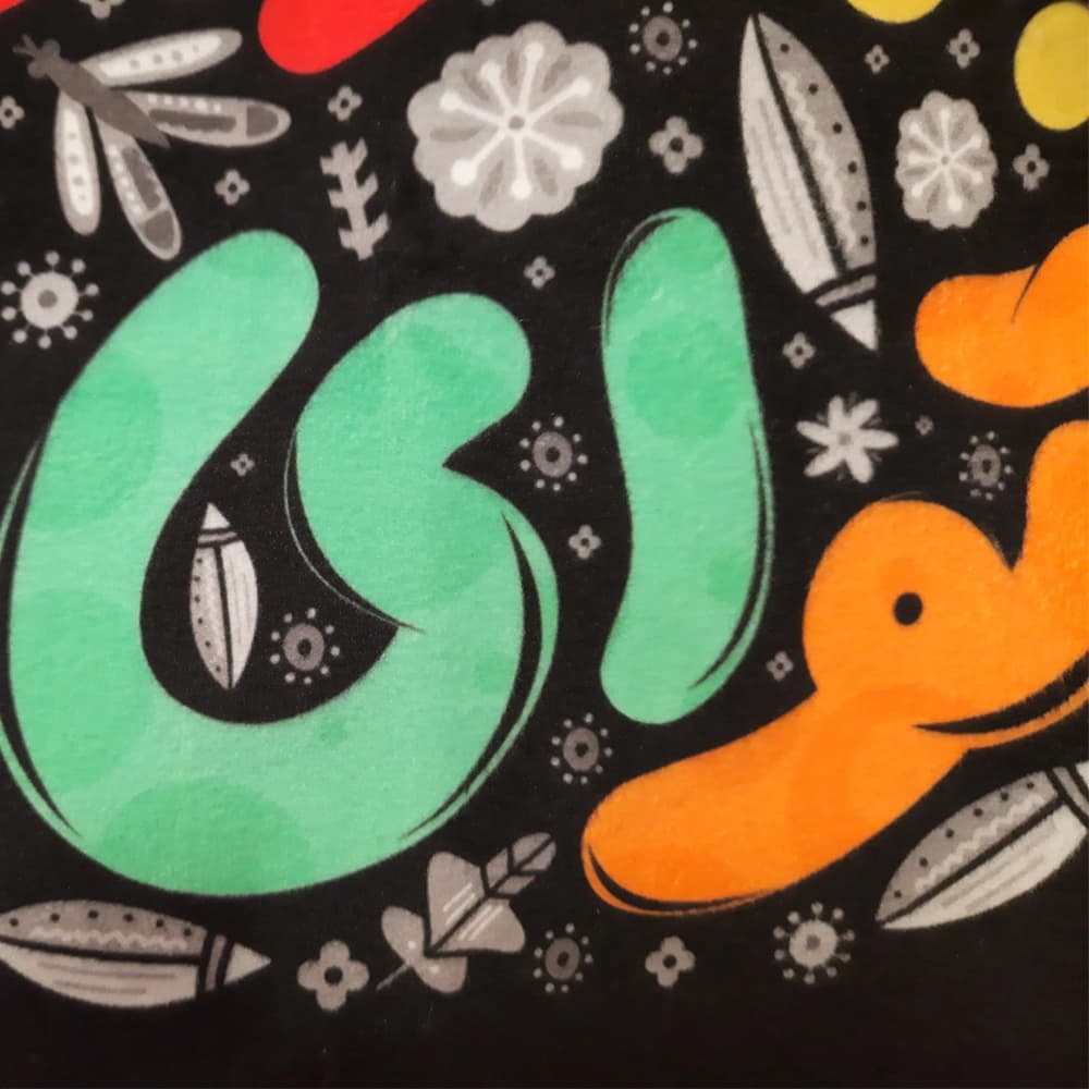 کتیبه محرم مخمل کودک به فدای لب عطشان تو ای طفل رباب کد 50310 — تصویر ۴