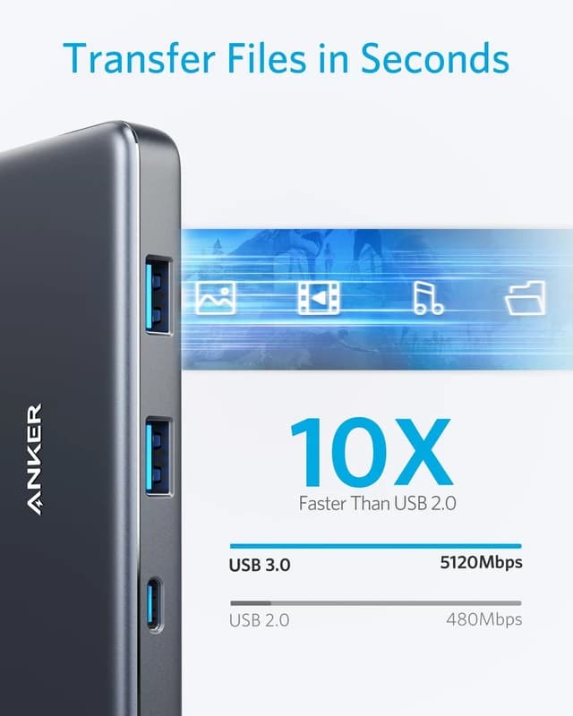 هاب دیتا 7 در 1 انکر Anker 341 USB-C Hub 7-in-1 A8346 — تصویر ۲