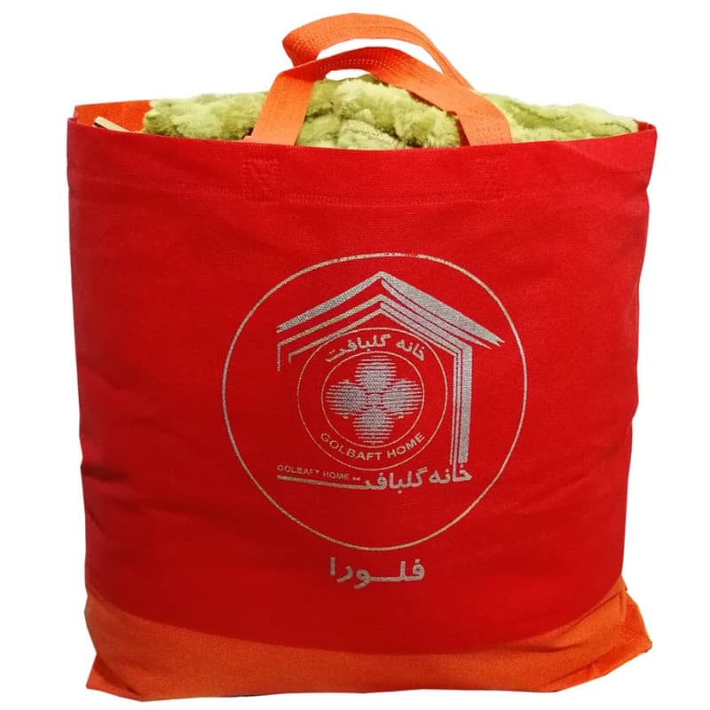 پتو مسافرتی گلبافت مدل خوشه گندم سایز 145×220 سانتی متر — تصویر ۵