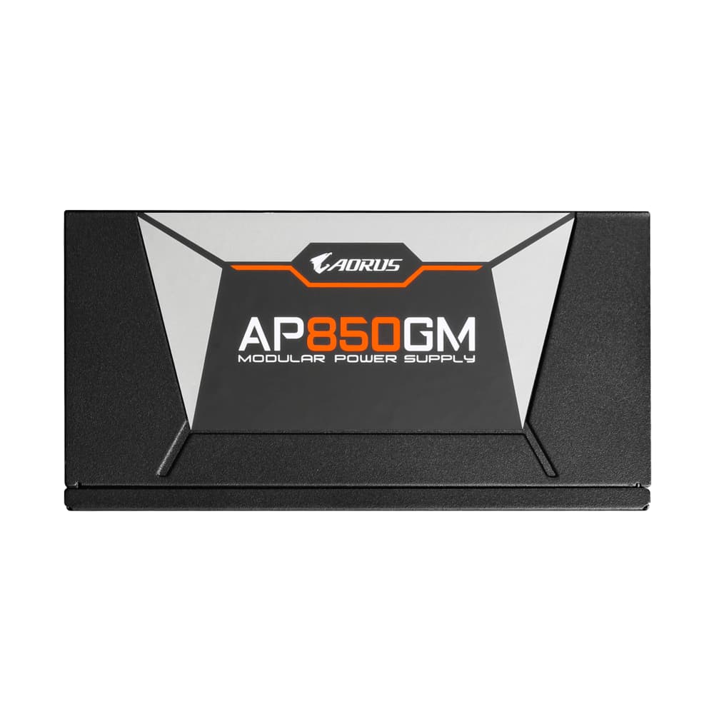 منبع تغذیه کامپیوتر گیگابایت آروس مدل GIGABYTE AORUS AP850GM FULL MADULAR کارکرده — تصویر ۲