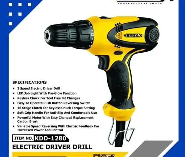 پیچ گوشتی برقی کنزاکس 280 وات مدل KDD-1280 — تصویر ۵
