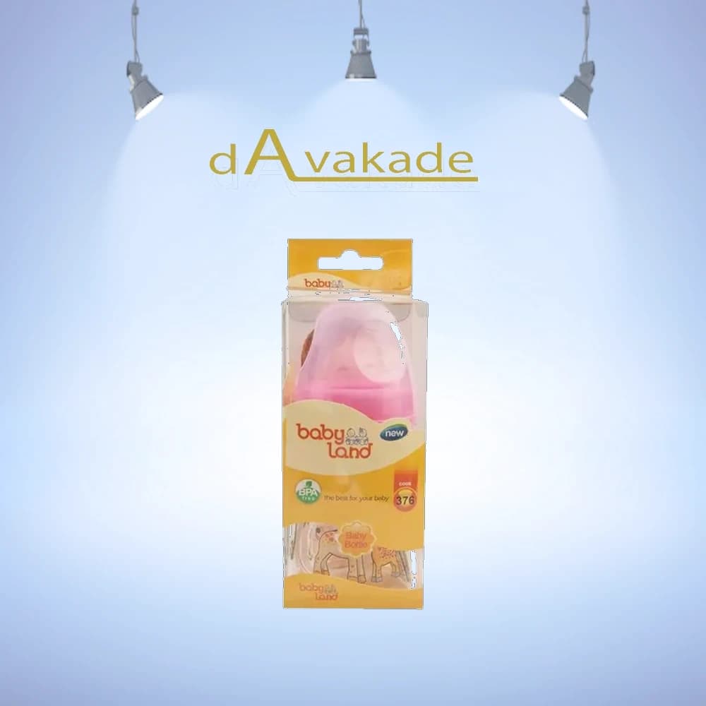 شیشه شیر دهانه عریض 150میل پیرکس بیبی لند BABY LAND 376