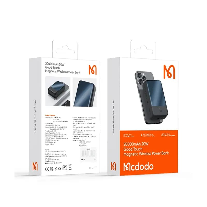 پاوربانک وایرلس (بیسیم) 20000mAh مک دودو مدل MC-5021 — تصویر ۴