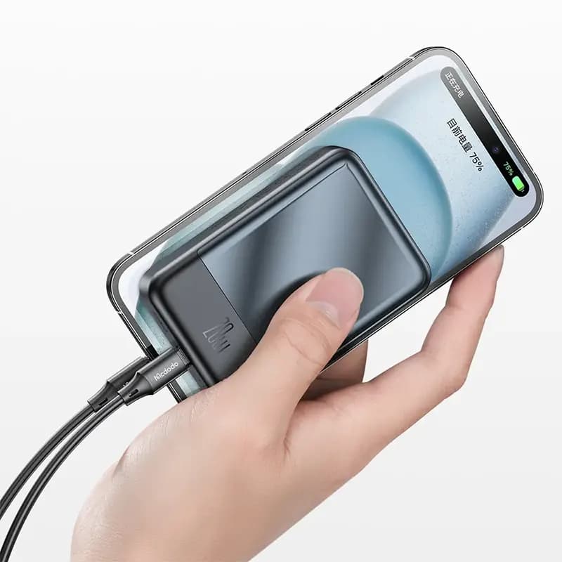 پاوربانک وایرلس (بیسیم) 20000mAh مک دودو مدل MC-5021 — تصویر ۳