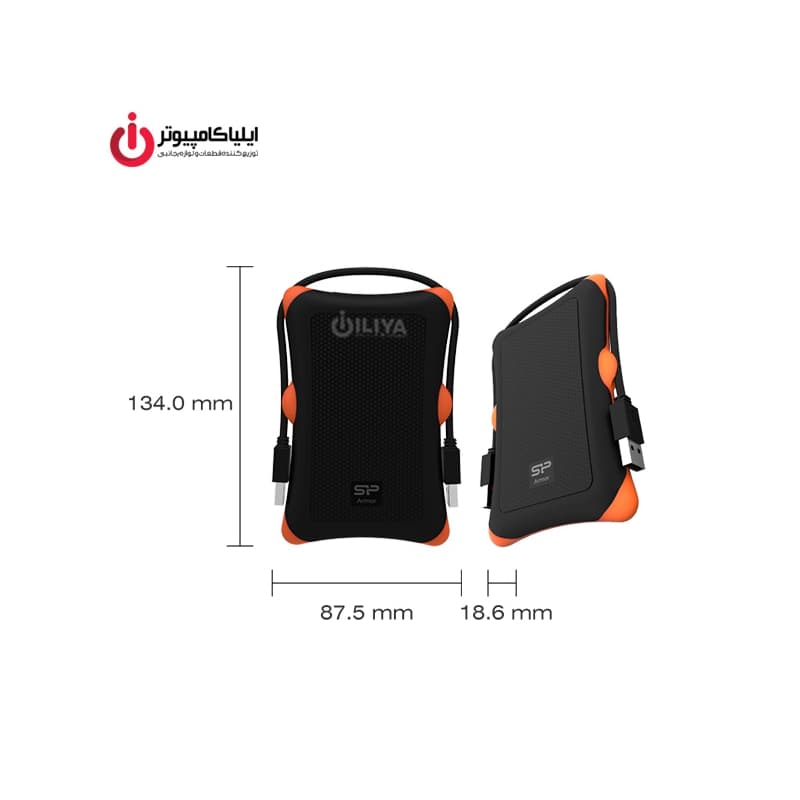 هارد دیسک اکسترنال USB3.1 سیلیکون پاور مدل Armor A30 ظرفیت 1 ترابایت — تصویر ۵