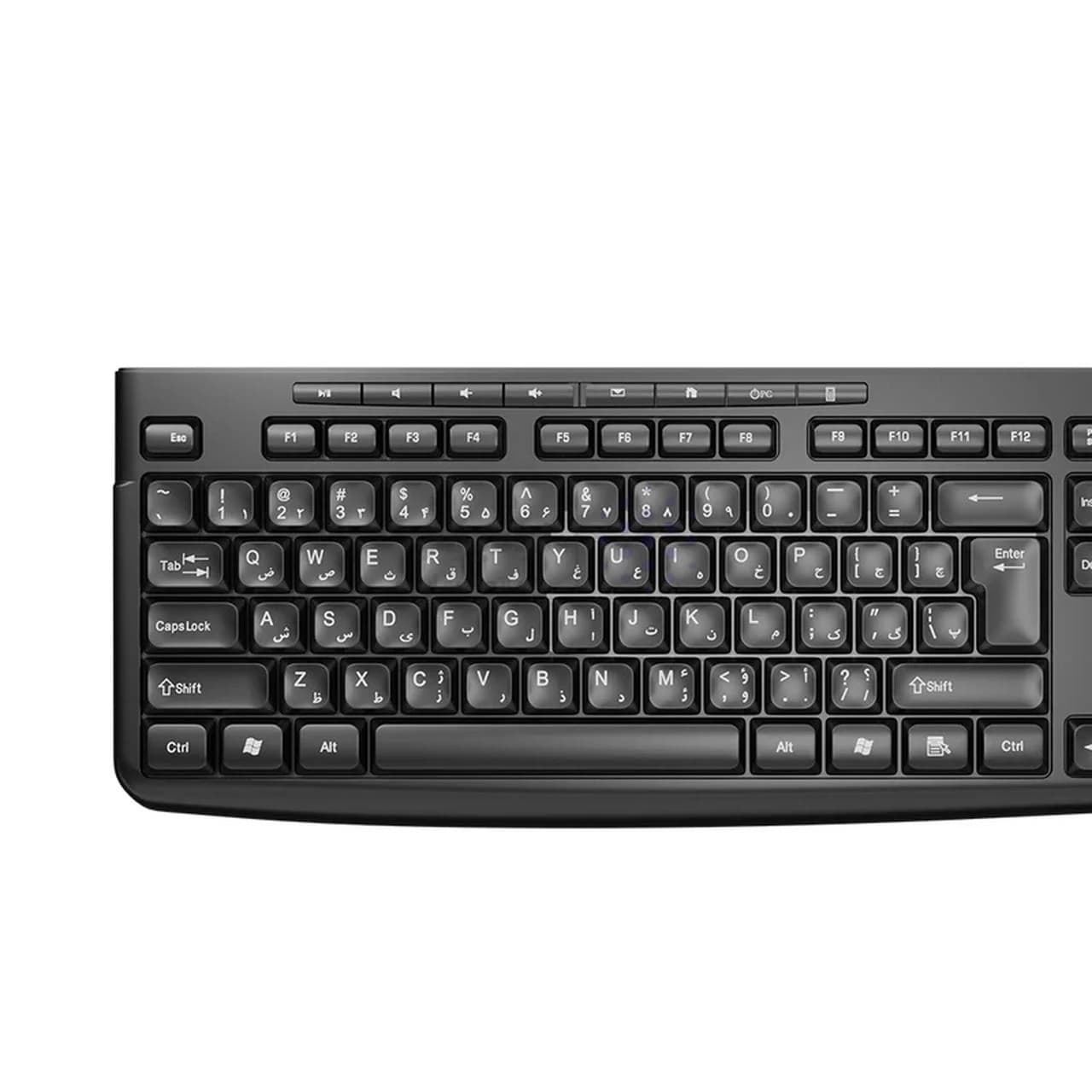 کیبورد باسیم TSCO مدل TK 8025 – مشکی — تصویر ۲