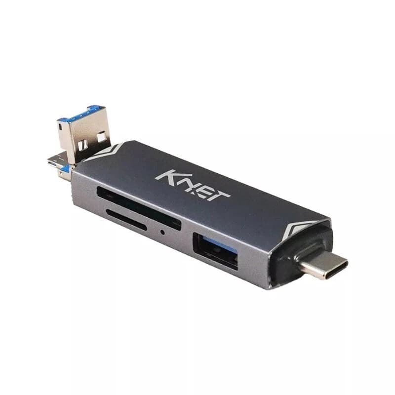 رم ریدر همه کاره کی نت K-RC30 OTG MicroUSB / Type-C — تصویر ۴