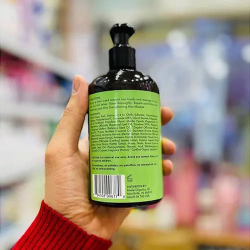 شامپو رزماری و نعناع میله Mielle (تقویت کننده و ضد ریزش مو ارگانیک) اصل آمریکا — تصویر ۳