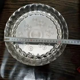 سینی استیل گرد لب کنگره سایز 3 — تصویر ۲