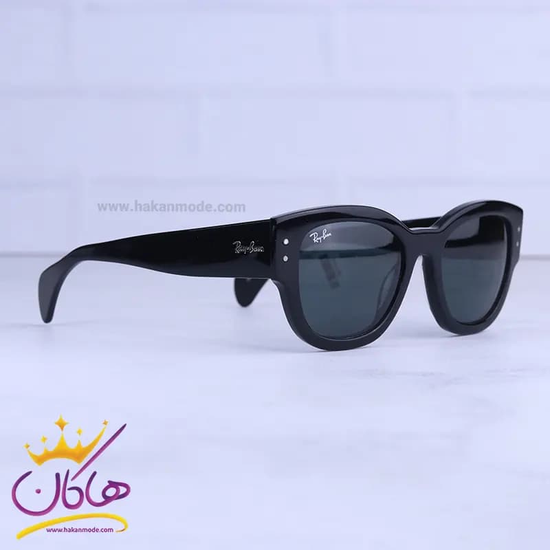 عینک آفتابی ری بن زنانه فریم ویفرر مشکی RB 7681/1 — تصویر ۴