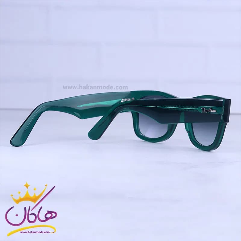 عینک آفتابی ری بن زنانه فریم سبز استیت RB 0840S/2 — تصویر ۳