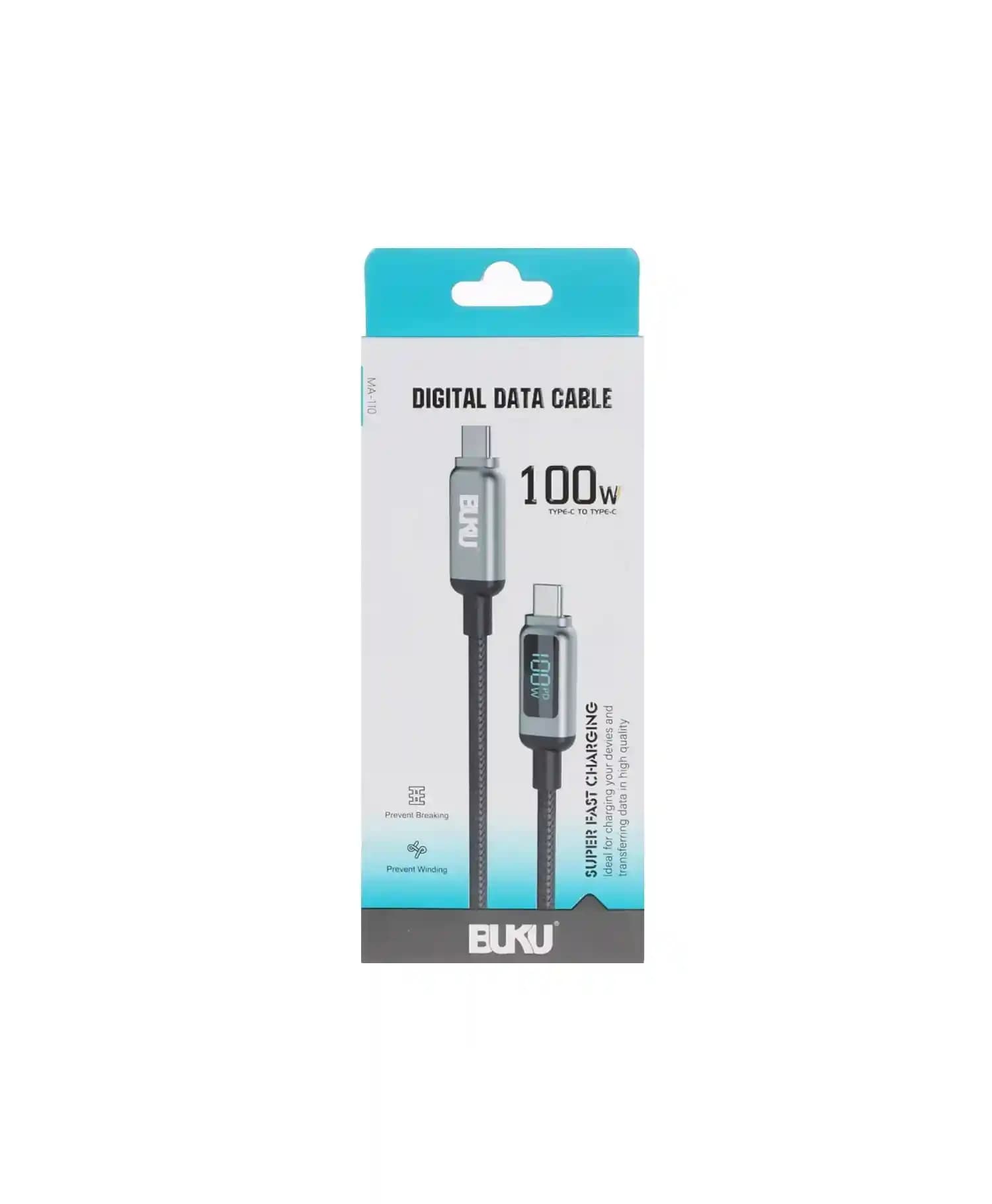 کابل تبدیل Type-C به Type-C بوکو 100W مدل MA-110 — تصویر ۳