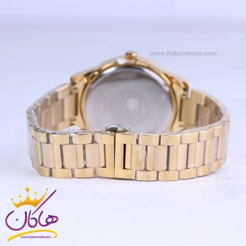ساعت مچی سیکو مردانه فلزی طلایی صفحه سرمه ای OS 9/12 — تصویر ۳