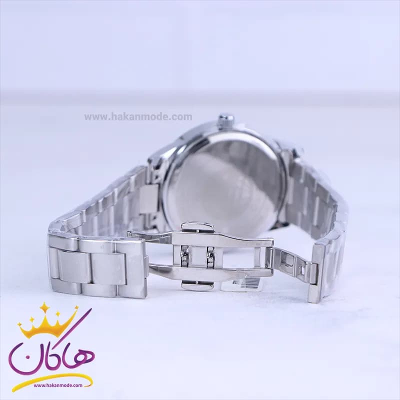 ساعت مچی سیکو مردانه فلزی نقره ای صفحه آبی OS 9/8 — تصویر ۲