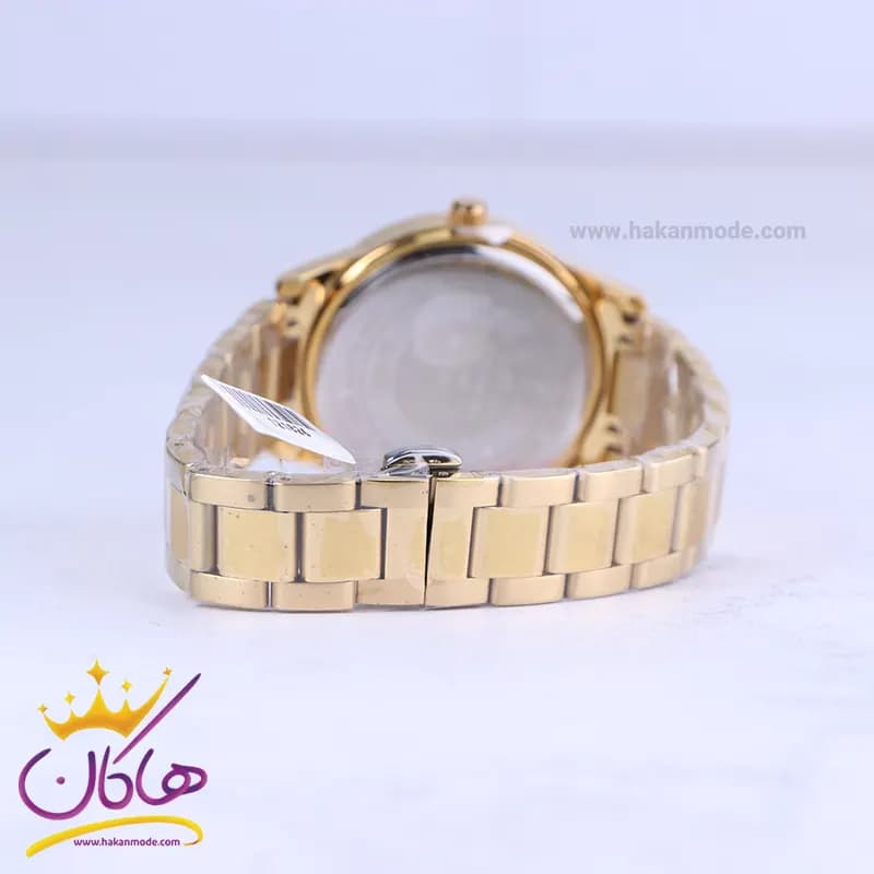ساعت مچی سیکو مردانه فلزی طلایی صفحه مشکی OS 9/9 — تصویر ۳