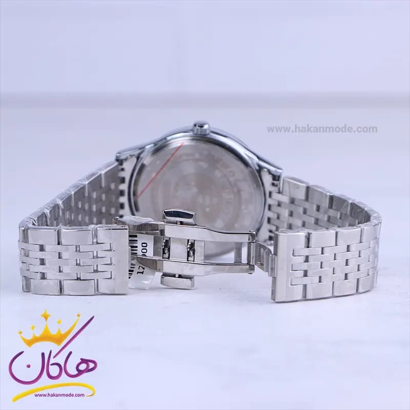ساعت مچی سیکو مردانه فلزی نقره ای صفحه مشکی OS 9/37 — تصویر ۲