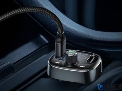 شارژر فندکی فست شارژ ماشین با قابلیت پخش موسیقی و تماس بیسوس S-09 — تصویر ۴