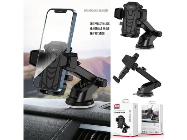 پایه نگهدارنده موبایل خودرو ایکساو Xo Car Holder With Sucker Plate XO-C76 — تصویر ۲